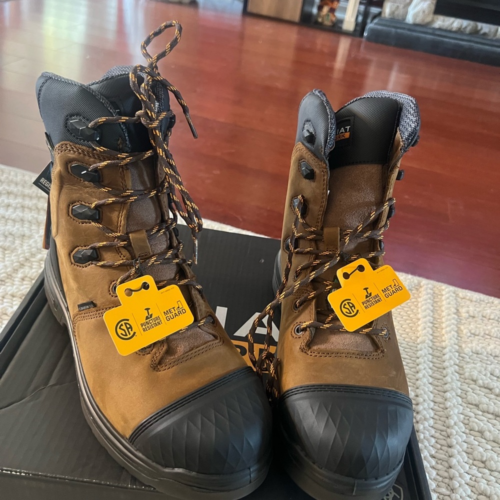Ariat Men's Brown and Black Work Boots